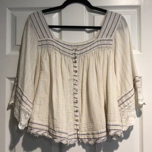 Flowy free people top
